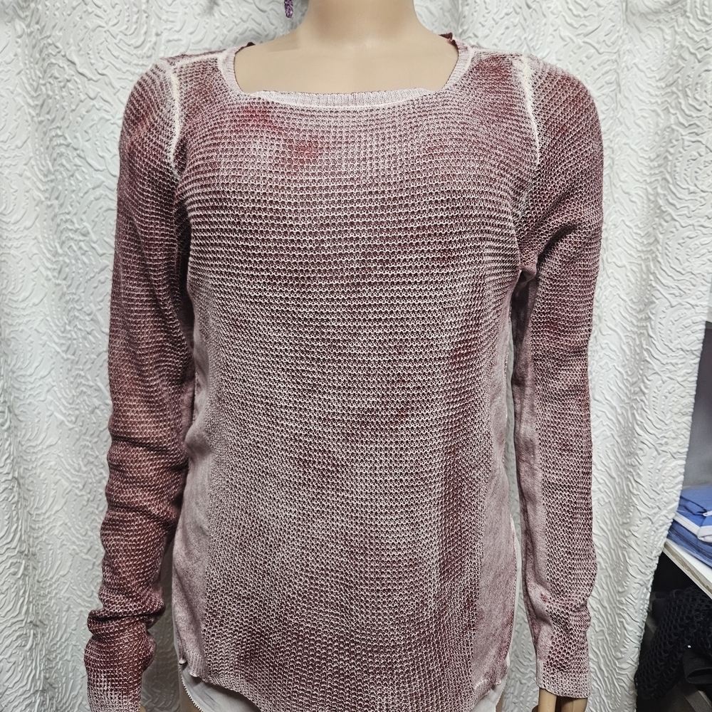 INC International Concepts Red Crew Neck Sweater